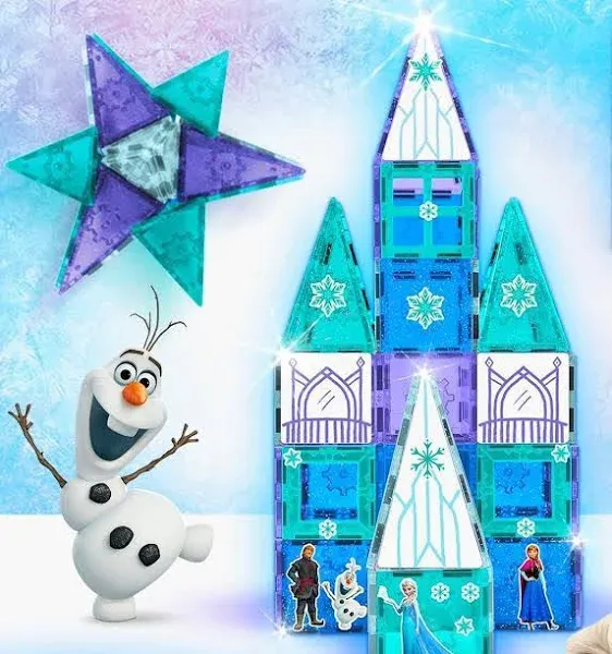 Disney Frozen Castle Magnetic Tiles Building Set