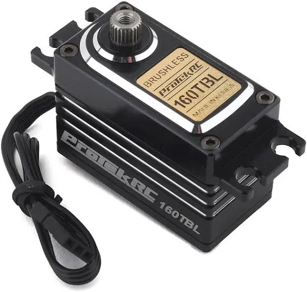 ProTek RC 160TBL &#034;Black Label&#034; Low Profile High Torque Brushless Servo (High Vol