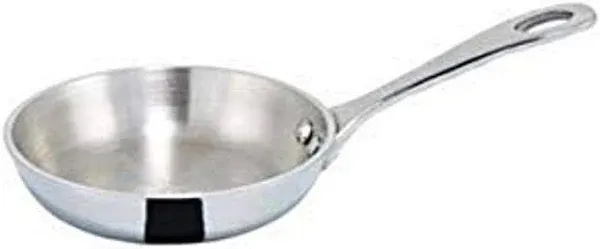 Winco DCFP-4S 4" Try-Ply Stainless Mini Fry Pan