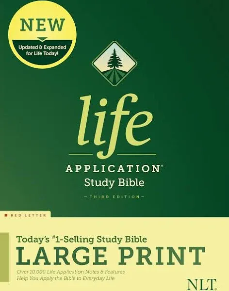 NLT Life Application Study Bible, Third Edition, Large Print (Leatherlike, Teal Blue) [Book]