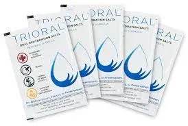 TRIORAL Rehydration Electrolyte Powder Packs - WHO New Hydration Supplement Salts Formula - Combat Dehydration from Workouts, Excessive Fluid Loss and Much More - 15 Drink Mix Packets