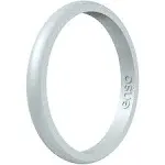 Enso Rings Elements Classic Halo Silicone Ring | Diamond | Size 9