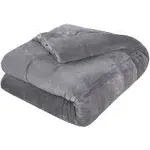 Vellux Queen Plush Lux Warm Blankets - All Season Blankets - Lightweight Quilted Blanket Full Queen Size - Ultra Soft Luxury Hotel Blanket - Box Stitched Blanket (Queen, Purple)