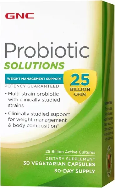 GNC Probiotic Solutions Weight Management Support 25 Billon CFU