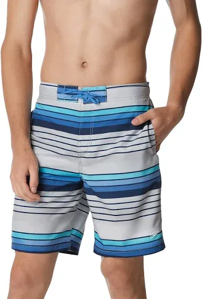 Speedo Men's Swim Trunk Knee Length Boardshort Bondi Striped