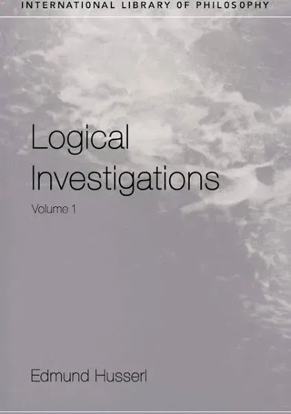 Logical Investigations<wbr/>, Hardcover by Husserl, Edmund; Moran, Dermot (EDT), Br...