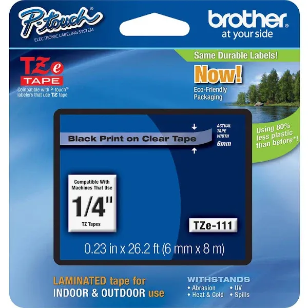 Brother P-touch TZe Laminated Tape