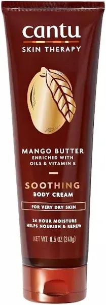 Cantu Skin Therapy Body Cream Mango Butter 8.5 Ounce Soothing (Pack of 3)