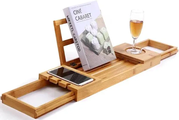 Utoplike Bamboo Bathtub Caddy Tray