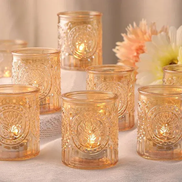 Matahum 36pcs Gold Votive Candle Holders