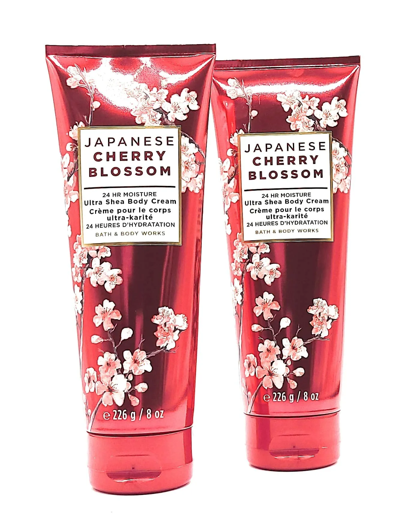 2-SET Bath &amp; Body Works JAPANESE CHERRY BLOSSOM Body Mist Spray &amp; Body Cream NEW