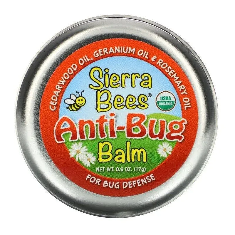 Sierra Bees, Anti-Bug Balm, Cedarwood, Geranium & Rosemary Oil, 17G