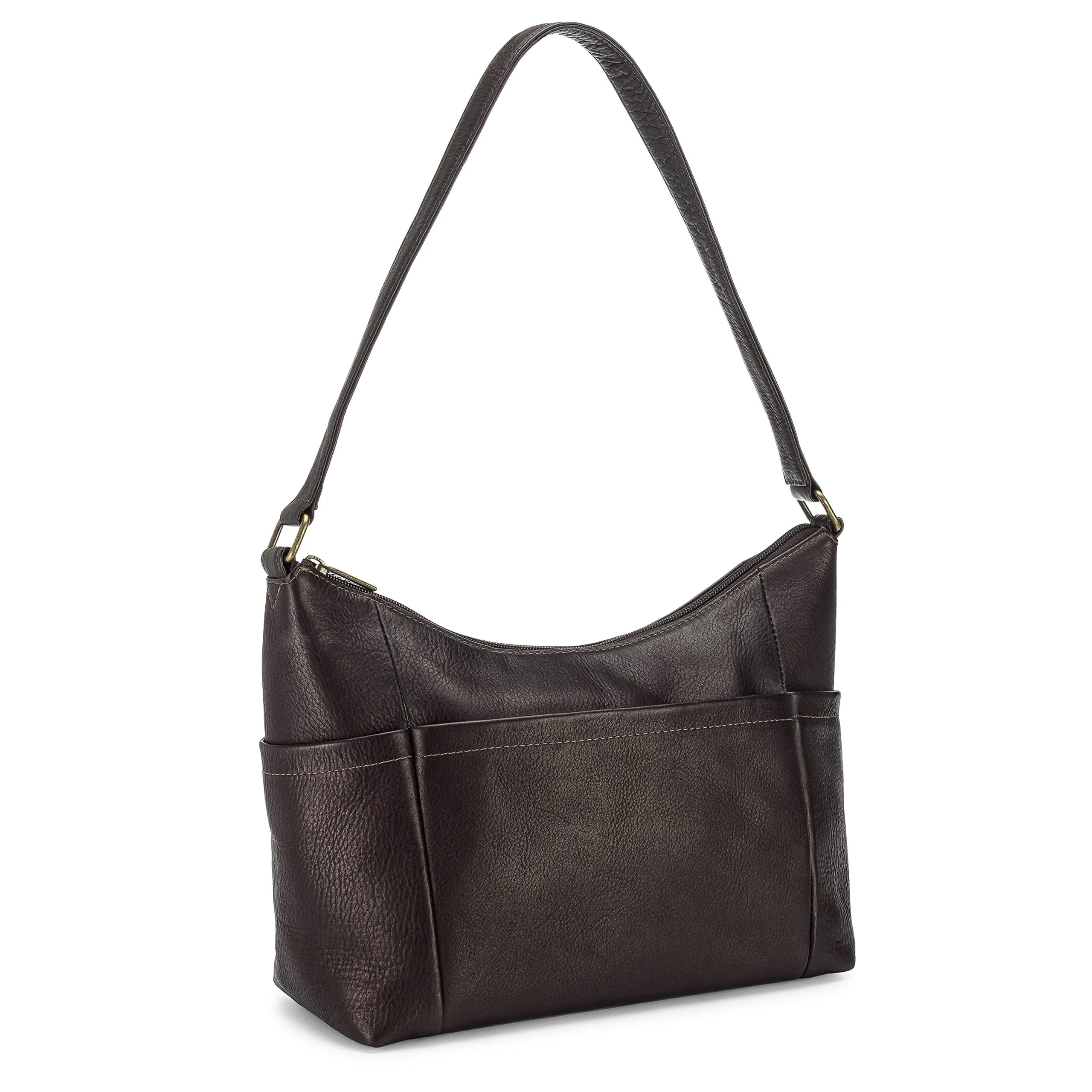 Le Donne Leather Cheyenne Hobo Shoulder Bag ,Navy