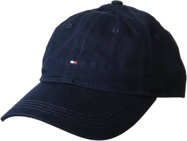 Tommy Hilfiger Men's Cotton Logo Adjustable Baseball Cap