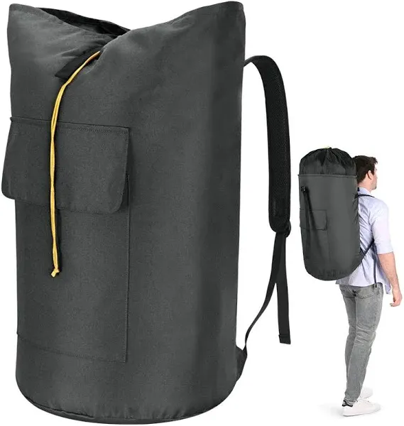 Backpack Laundry Bag, 115L Laundry Bag Heavy Duty Extra Large, Sturdy Laundry...