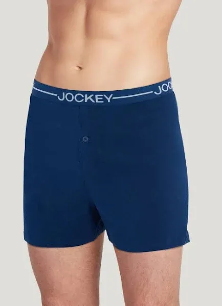 Jockey Men's Underwear Organic Cotton Stretch 4" Boxer