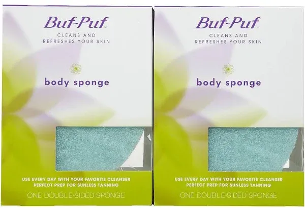 Buf, Puf Double, Sided Body Sponge (Quantity of 5)