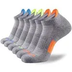 Mens JOYNÉE Men’s Athletic Socks Low Cut Cushion Running Socks Breathable Comfort for Sports 6 Pack