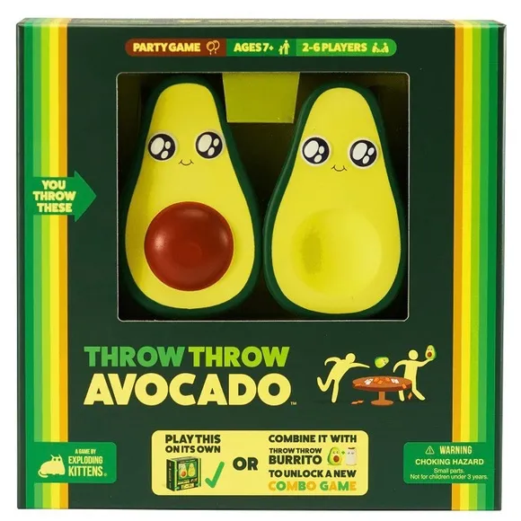 Throw Throw Avocado Dodgeball Party Card Game Exploding Kittens Ages 7+ Family