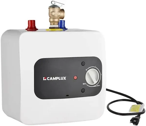 CAMPLUX Mini Tank Electric Water Heater 1.3 Gallons 120V Under Sink Water Heater