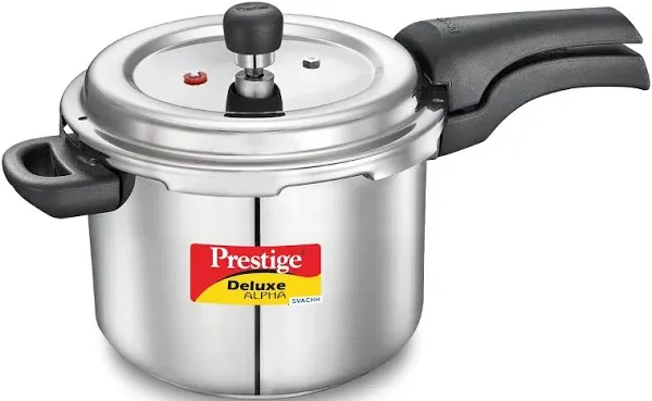 Deluxe Alpha Stainless Steel Pressure Cooker, 2 Liters/2.11 Quarts