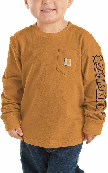 Carhartt Boys' Long Sleeve Pocket T-Shirt