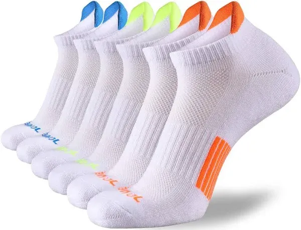 JOYNÉE Men's Low Cut Cushion Breathable Athletic Socks (6 Pack)