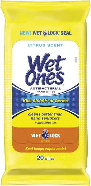 Fresh Scent, Hand Wipes Antibacterial, 24 Ct Singles 6 Pack, 144 Total Wipes