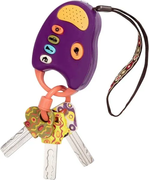 B. toys – Toy Car Keys – Key Fob with Lights &amp; Sounds – Interactive Baby Toy ...