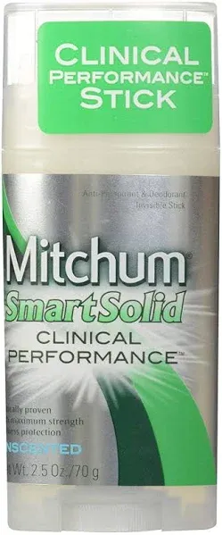 Mitchum Smart Solid Anti-Perspirant Deodorant Unscented