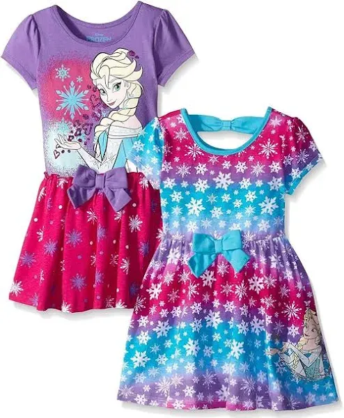 Disney Girls' 2-Pack Frozen Elsa Skater Dress Set