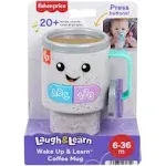 Fisher-Price Baby And Toddler Toy Laugh And Learn Wake Up And Learn Coffee Mug