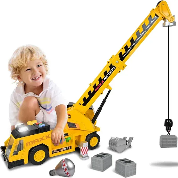 Maxx Action - Maxx Action 3-N-1 Mega Crane Yellow