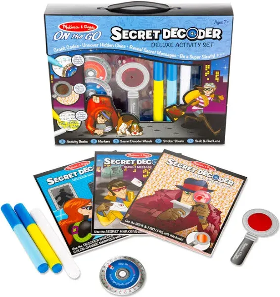 Melissa & Doug On The Go Secret Decoder Deluxe Activity Set