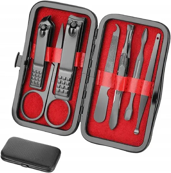 Manicure Set Personal Care Nail Clipper Kit Manicure Professional Manicure Pedicure Set Mens Accessories Personal Care Set Nail Grooming Kit Present for Men Husband Boyfriend Parent