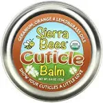 Sierra Bees Cuticle Care Balm Geranium Orange & Lemongrass 0.6 oz (17 g)