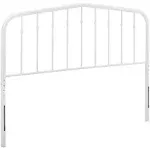 Modway Lennon Metal Headboard White / Queen