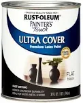 Rust-Oleum 1976502 Painter's Touch Ultra Cover Flat Black Paint - 1 qt