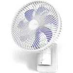 8-Inch Small Wall Mount Oscillating Fan High Velocity 4-Speeds W/Remote Control