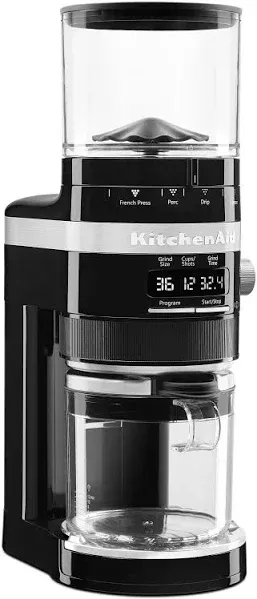 Brand New KitchenAid KCG8433BM Burr Coffee Grinder, 10 oz, Black Matte