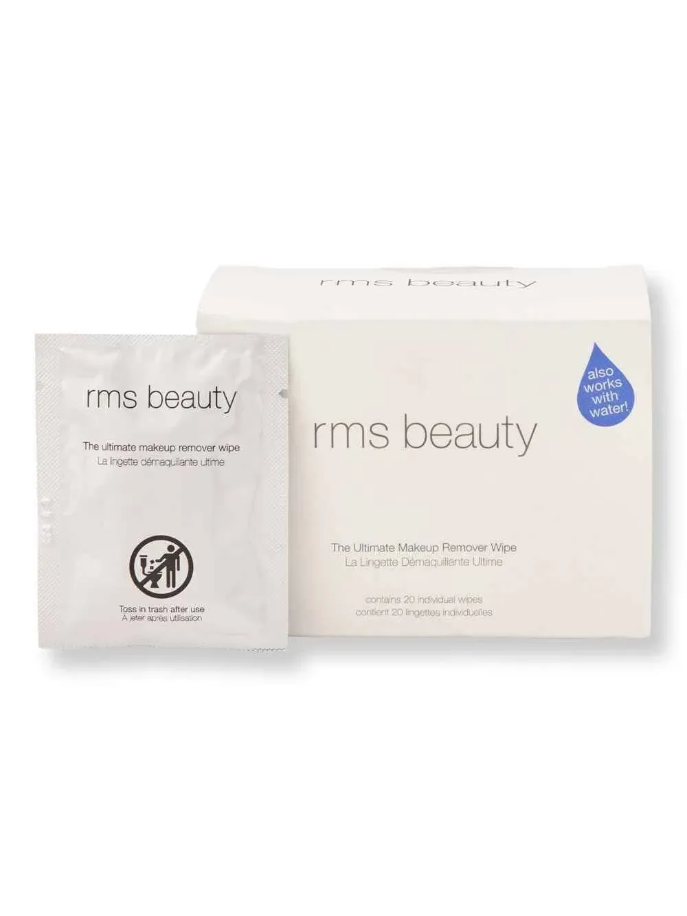 RMS Beauty Ultimate Makeup Remover Wipes. Face Makeup Remover