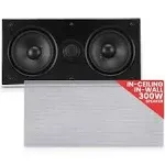 Pyle PDIWCS56 Dual 5.25&#039;&#039; 2 Way IN-Wall Center Channel Speaker System