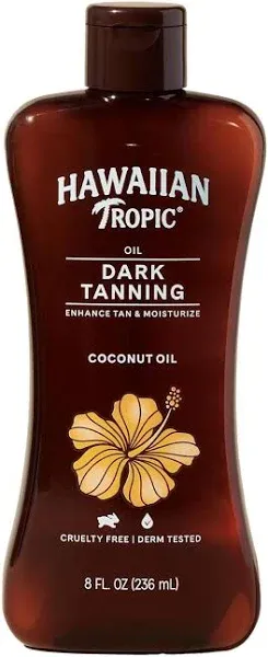 Hawaiian Tropic Dark Tanning Oil 8 oz By