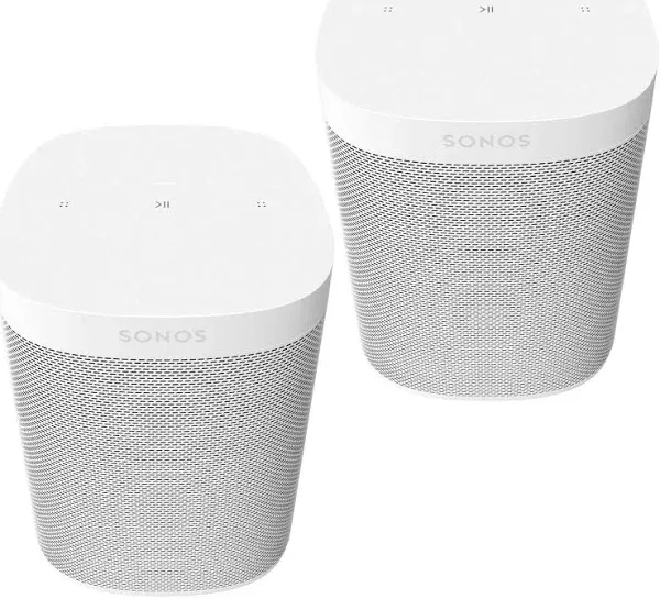 Sonos Four Room Set One SL - The Powerful Microphone-Free Speaker for Music and More - Black