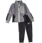 Nike Black Boys 4-7 Block Tricot Set