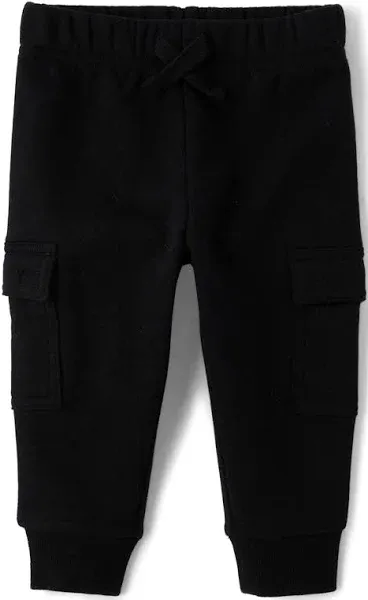 The Children's Place Baby Boys' Fleece Cargo Jogger Pants