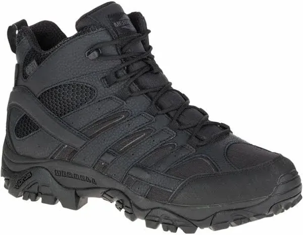 Merrell Moab 2 Mid Tactical Waterproof Boot Black