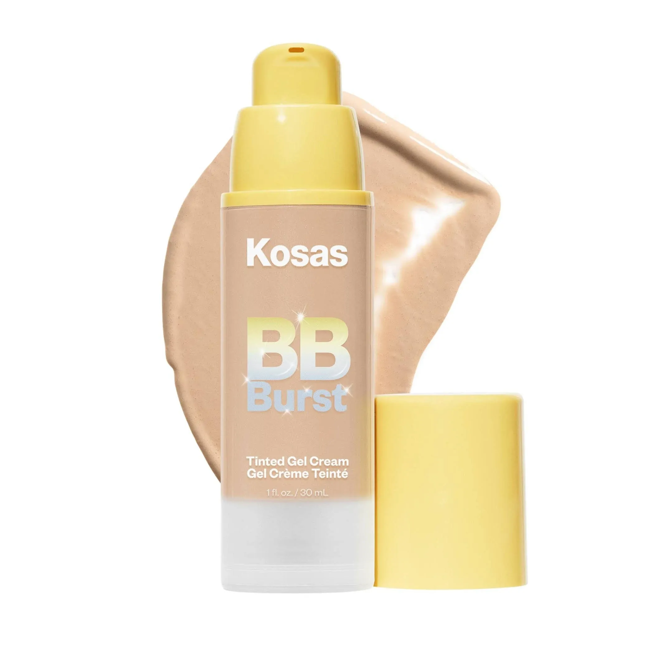 Kosas BB Burst Tinted Moisturizer Gel Cream with Copper Peptides Medium Neutral 23