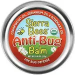 Sierra Bees Anti-Bug Balm Cedarwood Geranium & Rosemary Oil 0.6 oz (17 g)