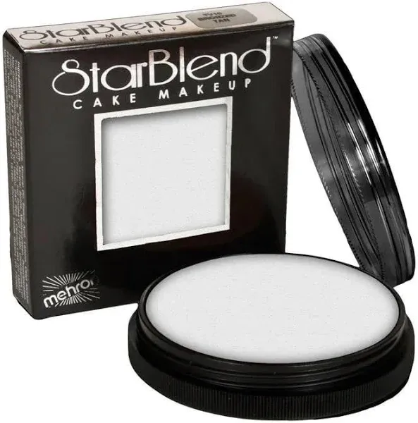 Mehron Makeup StarBlend Cake Makeup | Wet/Dry Pressed Powder Face Makeup | Powder Foundation | Alabaster Face Paint & Body Paint 2 oz (56g)